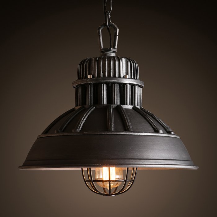 Подвесной светильник Loft Industrial Metal Cage Elder Черный Подвесной светильник Loft Industrial Metal Cage Elder Черный в Челябинске | Loft Concept