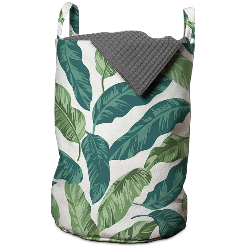 Корзина Leaf Fall Basket Зеленый Белый Корзина Leaf Fall Basket Зеленый Белый в Челябинске | Loft Concept