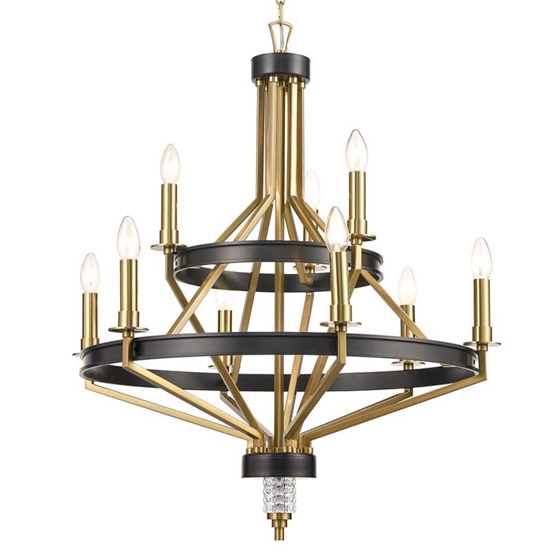 Люстра Fainela Chandelier 71 Латунь Черный Люстра Fainela Chandelier 71 Латунь Черный в Челябинске | Loft Concept