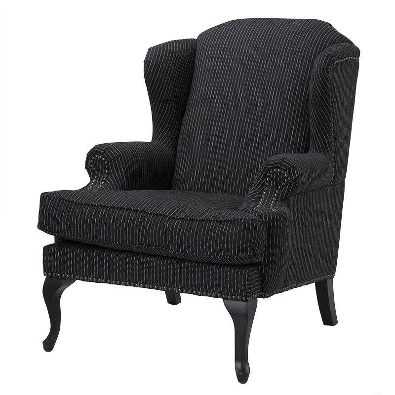 Кресло Eichholtz Chair Frank Sinatra Black & white Черно-белый в Челябинске | Loft Concept 