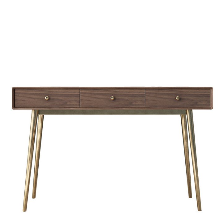 Консоль Walnut console Орех Глянцевое золото Консоль Walnut console Орех Глянцевое золото в Челябинске | Loft Concept