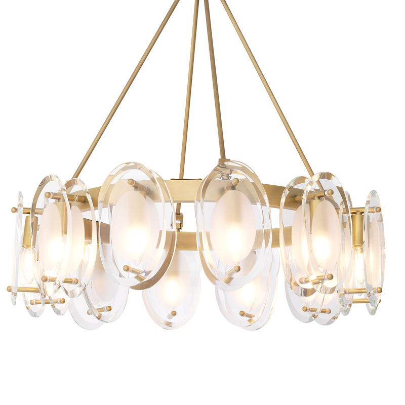 Люстра Eichholtz Chandelier Sublime Латунь Античная полированная Прозрачный Люстра Eichholtz Chandelier Sublime Латунь Античная полированная Прозрачный в Челябинске | Loft Concept