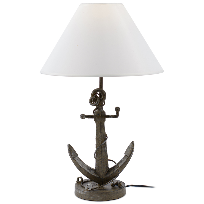 Настольная лампа Sea Anchor Table Lamp Коричневый Белый Настольная лампа Sea Anchor Table Lamp Коричневый Белый в Челябинске | Loft Concept