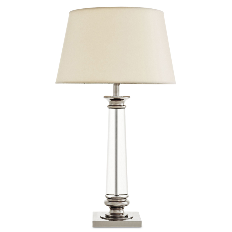 Настольная лампа Eichholtz Table Lamp Dylan Прозрачный Кремовый Никель Настольная лампа Eichholtz Table Lamp Dylan Прозрачный Кремовый Никель в Челябинске | Loft Concept