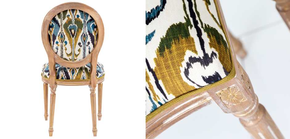 Стул Ikat Pattern с овальной спинкой Стул Ikat Pattern с овальной спинкой - Loft-Concept в Челябинске