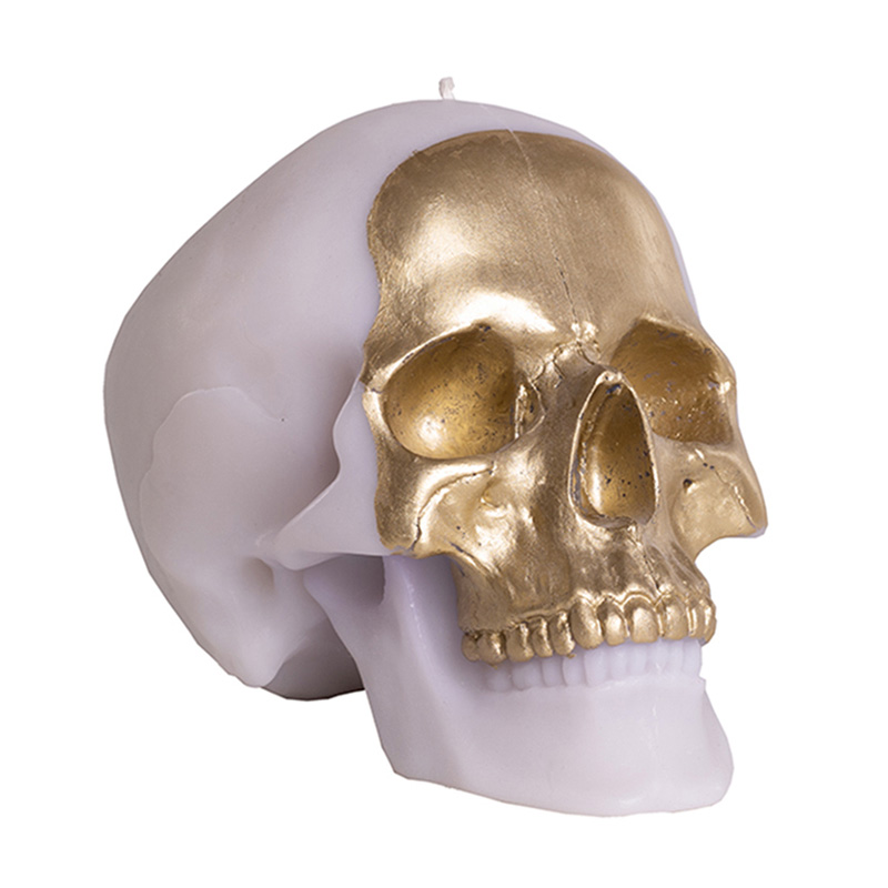 Свеча Gold Skull Белый Золотой Свеча Gold Skull Белый Золотой в Челябинске | Loft Concept