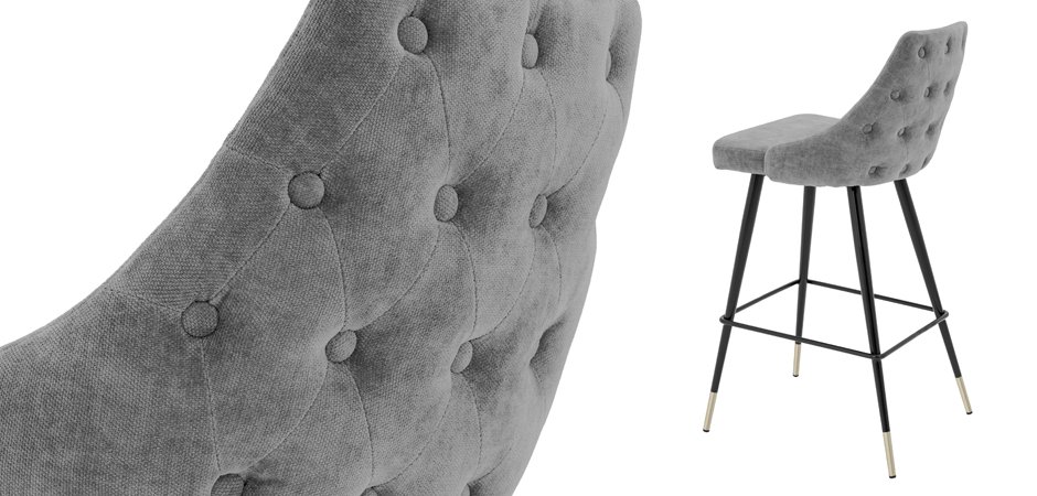 Барный стул Eichholtz Bar Stool Cedro Grey Барный стул Eichholtz Bar Stool Cedro Grey - Loft-Concept в Челябинске