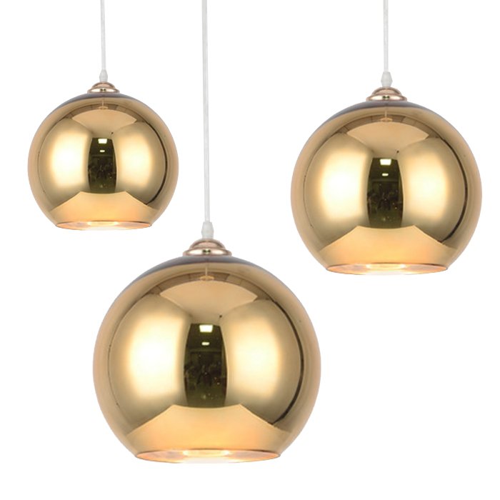 Подвесной светильник GOLD mirror shade modern pendant Золотой в Челябинске | Loft Concept 