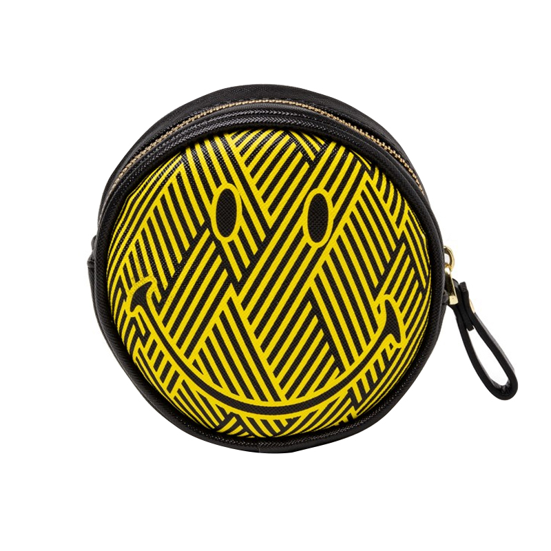 Косметичка Seletti Zig-Zag Smiley Желтый Черный Косметичка Seletti Zig-Zag Smiley Желтый Черный в Челябинске | Loft Concept