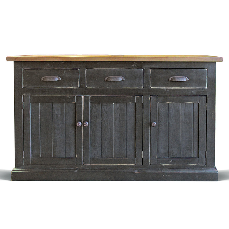 Комод в стиле прованс Brigida Provence HARMONIE Weathered Charcoal Черный Черный Комод в стиле прованс Brigida Provence HARMONIE Weathered Charcoal Черный Черный в Челябинске | Loft Concept