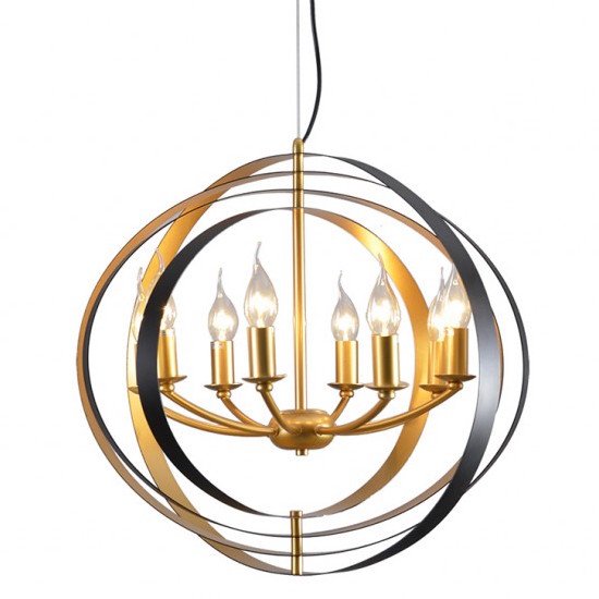 Люстра Spherium Chandelier Черный Золотой Люстра Spherium Chandelier Черный Золотой в Челябинске | Loft Concept