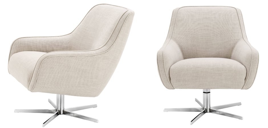 Кресло Eichholtz Swivel Chair Serena Natural Кресло Eichholtz Swivel Chair Serena Natural - Loft-Concept в Челябинске