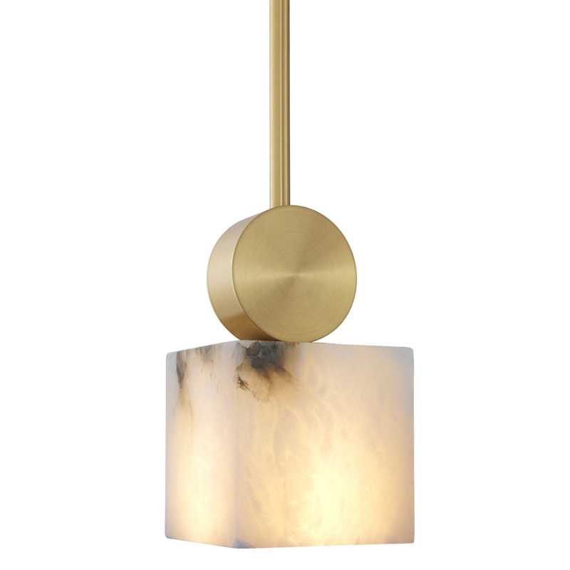 Подвесной светильник Eichholtz Chandelier Etruscan Square Латунь Белый Подвесной светильник Eichholtz Chandelier Etruscan Square Латунь Белый в Челябинске | Loft Concept