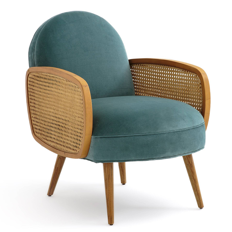 Кресло Morten Wicker Turquoise Armchair Бирюзовый Кресло Morten Wicker Turquoise Armchair Бирюзовый в Челябинске | Loft Concept