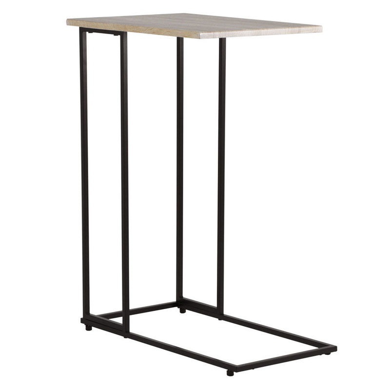 Приставной стол Industrial Oak Aubrey Side Table Черный Приставной стол Industrial Oak Aubrey Side Table Черный в Челябинске | Loft Concept
