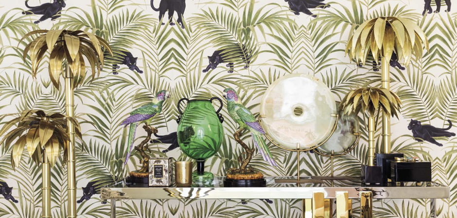 Настольная лампа TABLE LAMP PALMERY GOLD - фото №2