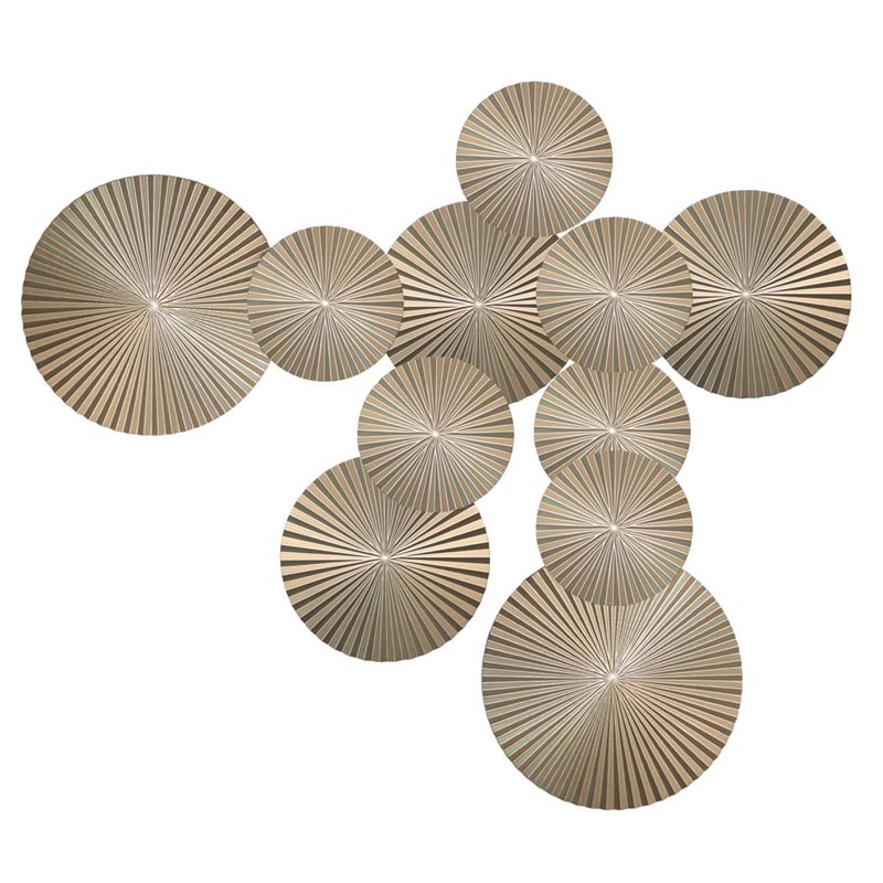 Арт-объект Apollo Champagne Wall Plaque Disc 11 Золотой Шампань Арт-объект Apollo Champagne Wall Plaque Disc 11 Золотой Шампань в Челябинске | Loft Concept