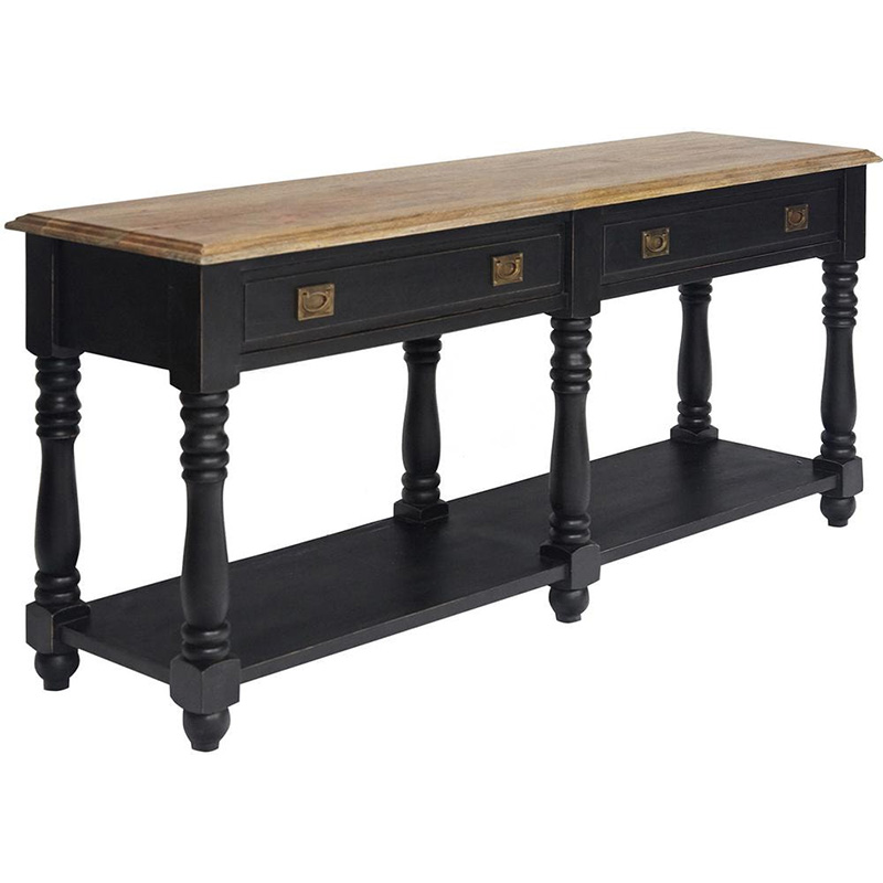 Консоль Provence Sylvie Console Черный Древесина Консоль Provence Sylvie Console Черный Древесина в Челябинске | Loft Concept