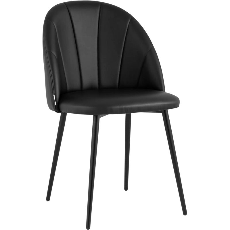 Стул Balsari S Chair Черная Экокожа Черный Стул Balsari S Chair Черная Экокожа Черный в Челябинске | Loft Concept