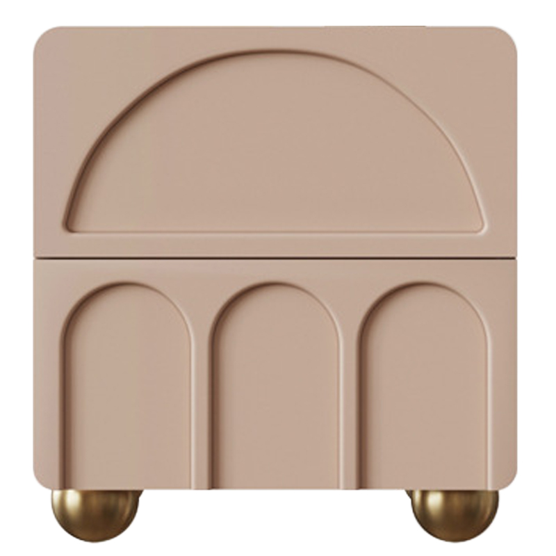 Тумба Arch Nightstand Pink Розовый пастельный Золотой Тумба Arch Nightstand Pink Розовый пастельный Золотой в Челябинске | Loft Concept
