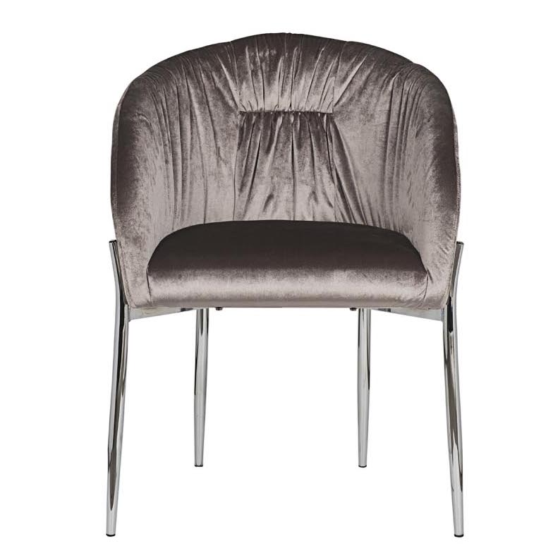 Стул Miranda Chair grey Светло-серый Нержавеющая сталь Стул Miranda Chair grey Светло-серый Нержавеющая сталь в Челябинске | Loft Concept