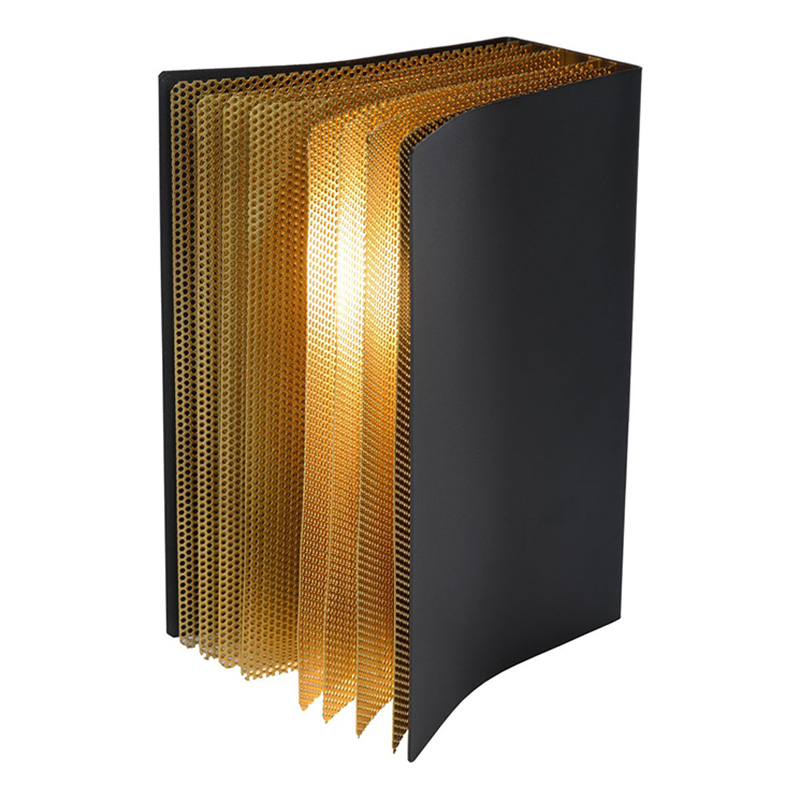 Настольная лампа Open Book table lamp Черный Золотой в Челябинске | Loft Concept 