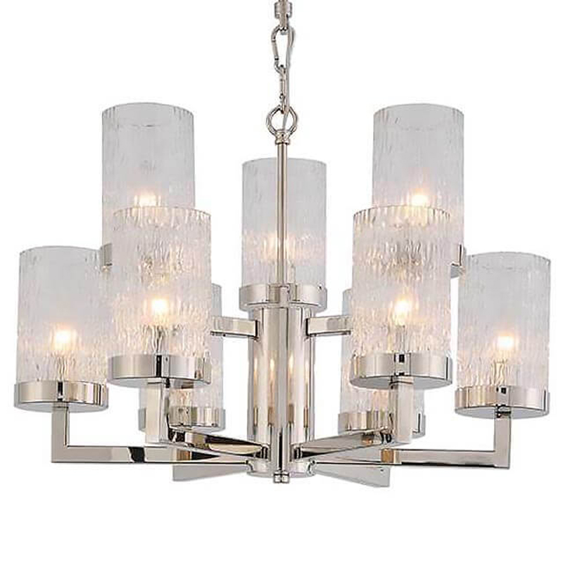 Люстра Kelly Silver Small с Рельефным Стеклом Серебряный Люстра Kelly Silver Small с Рельефным Стеклом Серебряный в Челябинске | Loft Concept