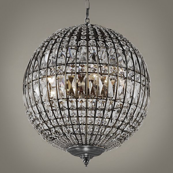 Люстра Gatsby Sphere Chandelier Silver Серебряный Люстра Gatsby Sphere Chandelier Silver Серебряный в Челябинске | Loft Concept