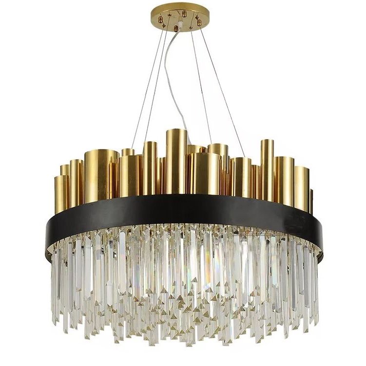 Люстра Luxurious Stainless Steel Nordic Chandelier Золотой Прозрачное Стекло Люстра Luxurious Stainless Steel Nordic Chandelier Золотой Прозрачное Стекло в Челябинске | Loft Concept