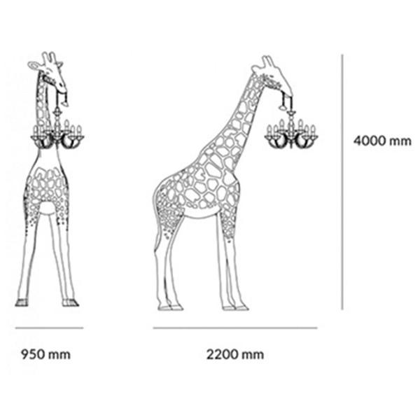 Торшер черный жираф в натуральную величину Giraffe Lamp large size Торшер черный жираф в натуральную величину Giraffe Lamp large size в Челябинске