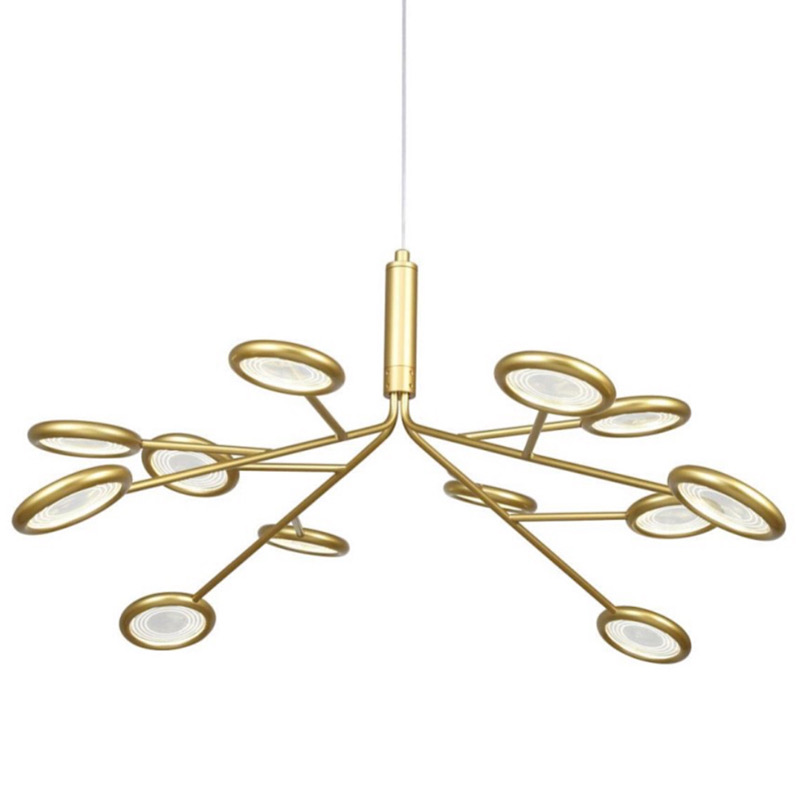 Люстра Gold Bendik Lighting Прозрачный Золотой в Челябинске | Loft Concept 