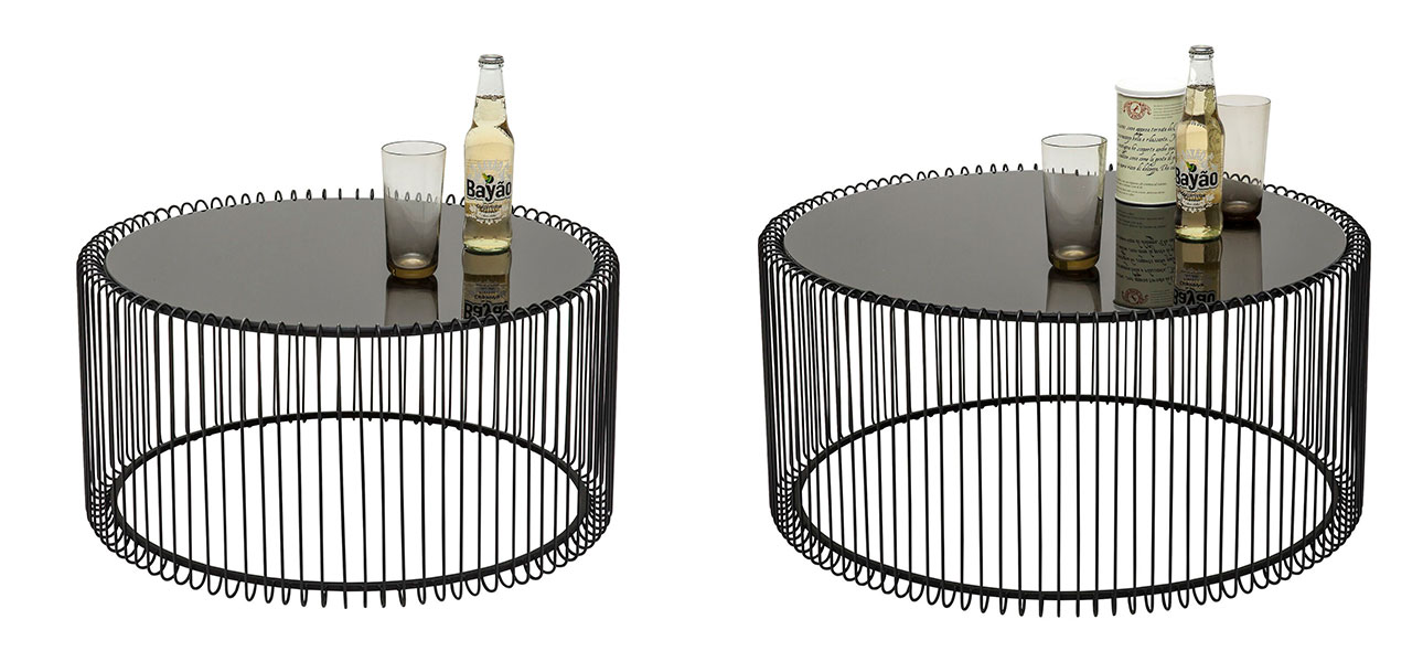 Кофейный столик круглый цвет черный Дуэт Anthony - фото №1