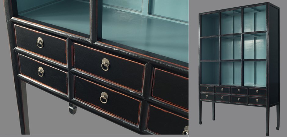 Стеллаж Сhinoise black and blue Стеллаж Сhinoise black and blue - Loft-Concept в Челябинске