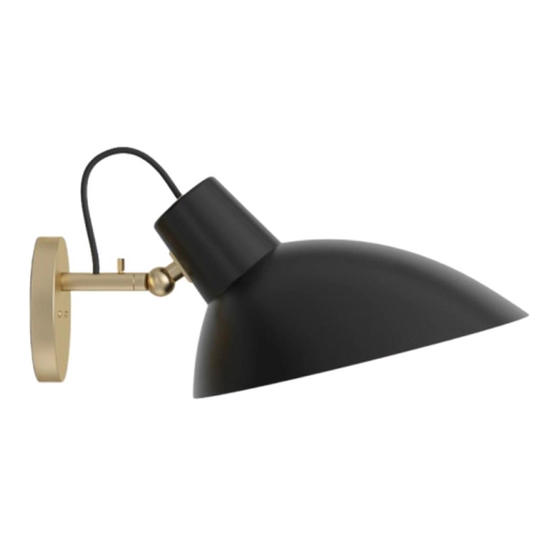 Бра с черным матовым плафоном Retro Light матовое золото Черный Бра с черным матовым плафоном Retro Light матовое золото Черный в Челябинске | Loft Concept