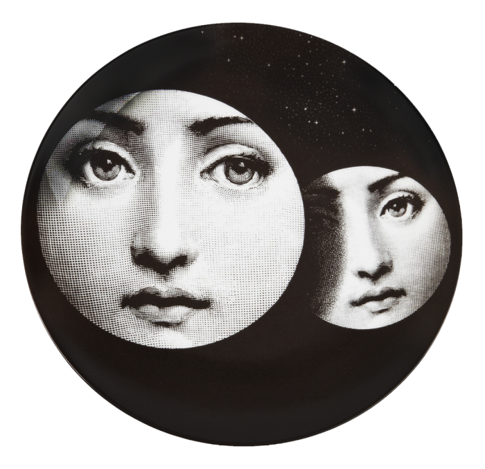 Декоративная тарелка Fornasetti 150 Черный Декоративная тарелка Fornasetti 150 Черный в Челябинске | Loft Concept