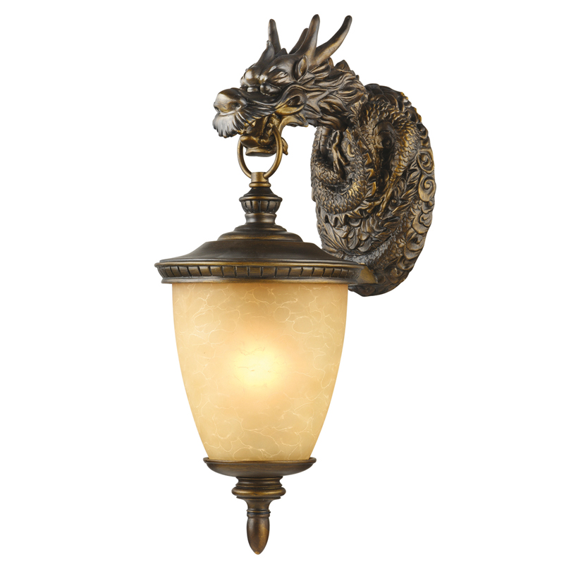 Уличный светильник Dragon Lantern Темная бронза Прозрачное Стекло Уличный светильник Dragon Lantern Темная бронза Прозрачное Стекло в Челябинске | Loft Concept