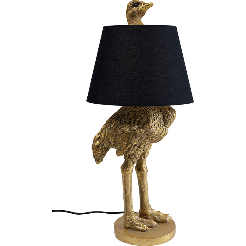 Настольная лампа Golden Ostrich Черный Золотой Настольная лампа Golden Ostrich Черный Золотой в Челябинске | Loft Concept