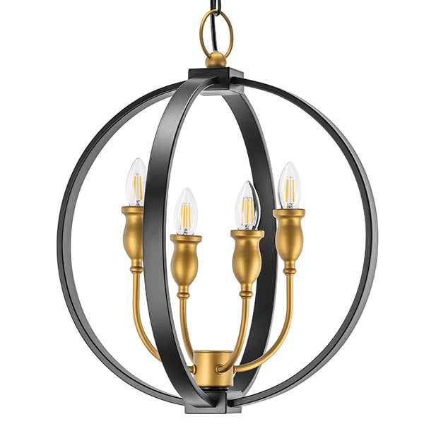 Люстра Olivier Frosted Gold Candles Черный Золотой Люстра Olivier Frosted Gold Candles Черный Золотой в Челябинске | Loft Concept