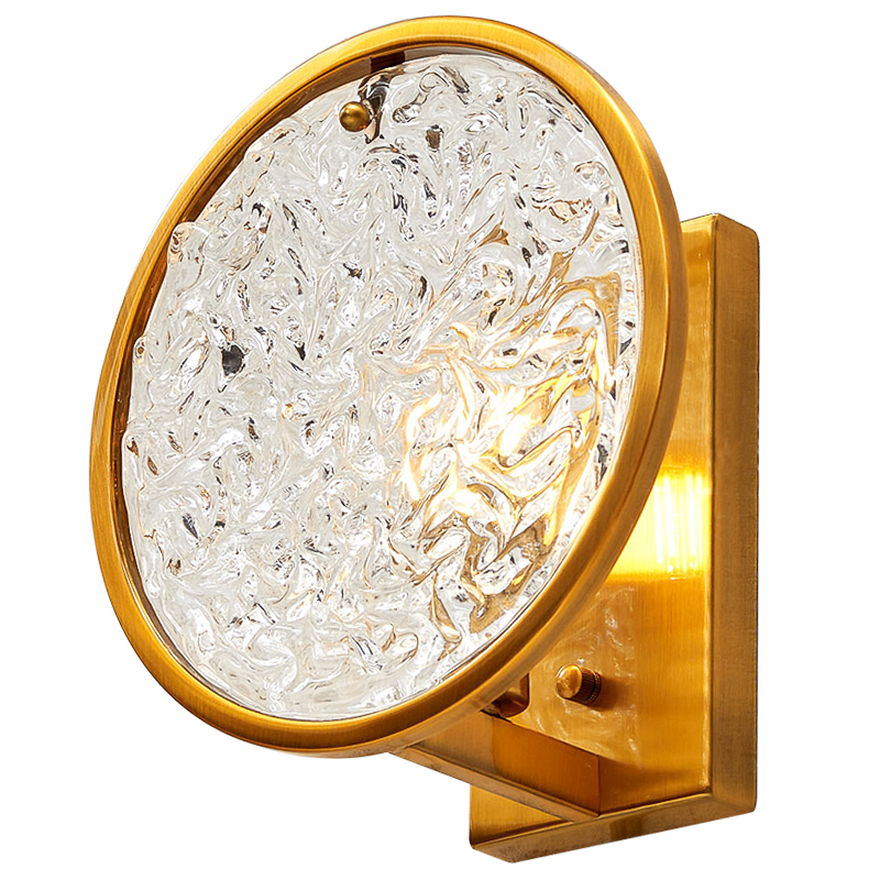 Бра Geraldine Glass Sconce Прозрачное Стекло Латунь Бра Geraldine Glass Sconce Прозрачное Стекло Латунь в Челябинске | Loft Concept