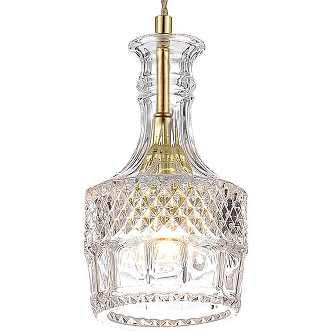 Подвесной светильник lee broom DECANTERLIGHT pendant II Золотой Прозрачное Стекло Подвесной светильник lee broom DECANTERLIGHT pendant II Золотой Прозрачное Стекло в Челябинске | Loft Concept