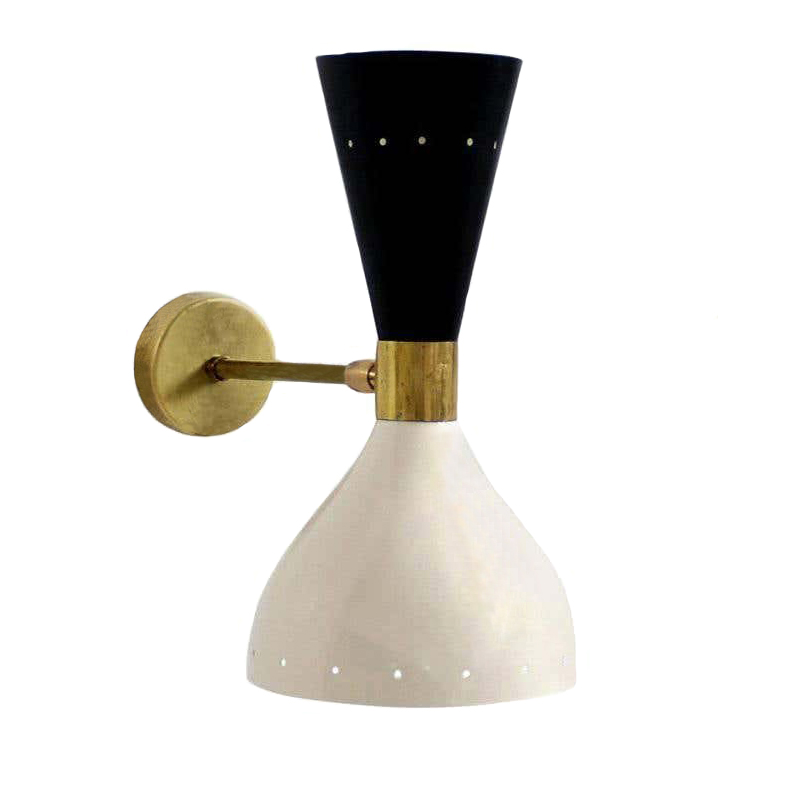 Бра Alfredo Sconce Белый Черный Золотой Бра Alfredo Sconce Белый Черный Золотой в Челябинске | Loft Concept