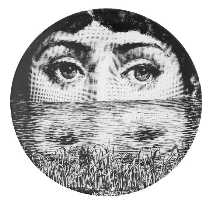Декоративная тарелка Fornasetti 089 Черный в Челябинске | Loft Concept 