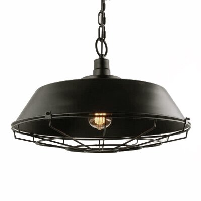 Люстра Dark Cage Pendant Черный Искусственная бурая ржавчина Люстра Dark Cage Pendant Черный Искусственная бурая ржавчина в Челябинске | Loft Concept