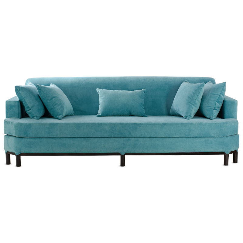 Диван Marita Sofa Бирюзовый Черный Диван Marita Sofa Бирюзовый Черный в Челябинске | Loft Concept