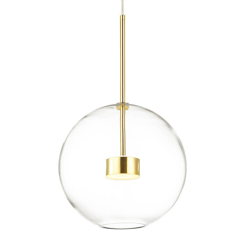 Подвесной светильник Transparent Bubble Pendant Gold One Глянцевое золото Прозрачный Подвесной светильник Transparent Bubble Pendant Gold One Глянцевое золото Прозрачный в Челябинске | Loft Concept