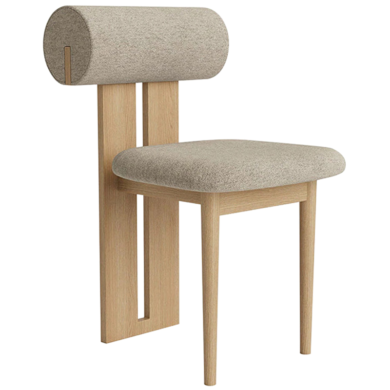 Стул Behemo Grey Chair Древесина Бежево-серый в Челябинске | Loft Concept 