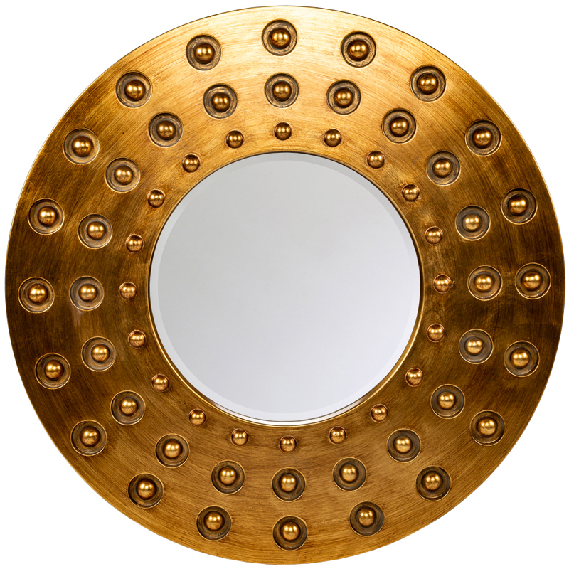 Зеркало Balls Pattern Mirror Зеркало Золотой Зеркало Balls Pattern Mirror Зеркало Золотой в Челябинске | Loft Concept