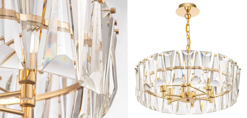 Люстра Ruby Crystal Chandelier Gold 53 Люстра Ruby Crystal Chandelier Gold 53 - Loft-Concept в Челябинске