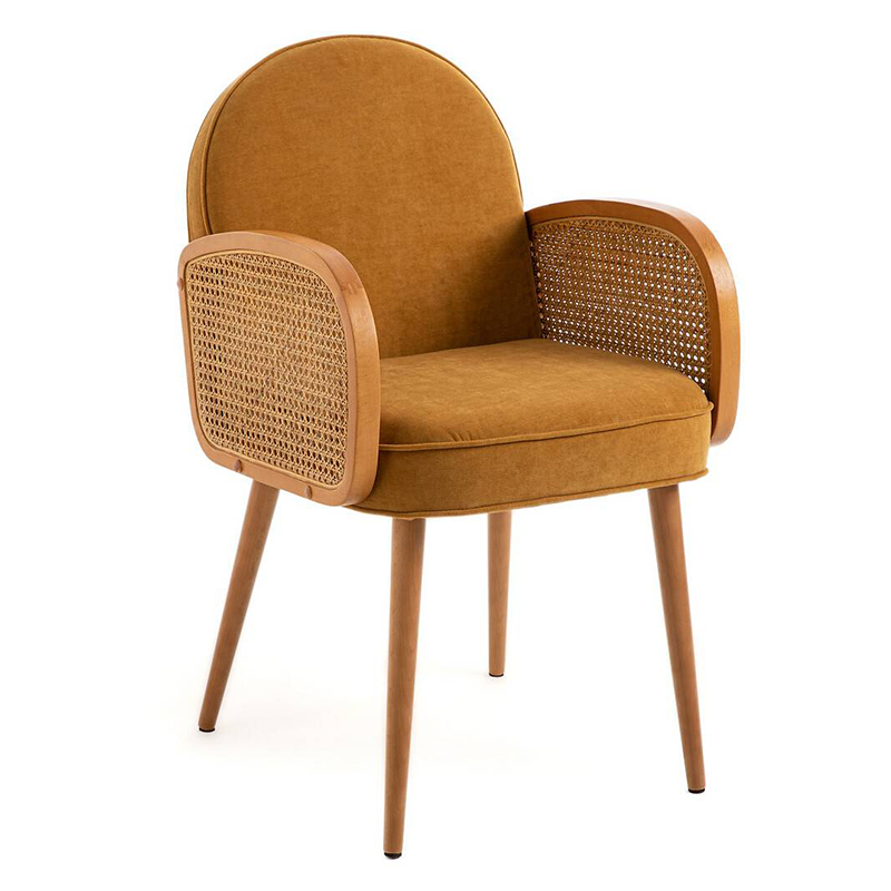 Стул Morten Wicker Mustard Chair Горчичный Стул Morten Wicker Mustard Chair Горчичный в Челябинске | Loft Concept