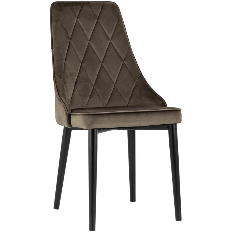 Стул Versailles Chair Коричневый Велюр Коричневый Черный Стул Versailles Chair Коричневый Велюр Коричневый Черный в Челябинске | Loft Concept